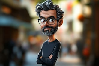 create bighead cartoon caricature from your photo
