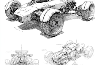 design and sketch the car or vehicle you want