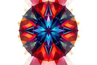 create abstract geometric digital art