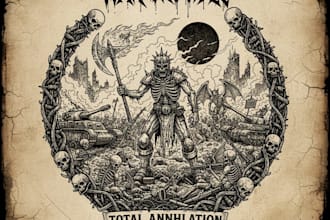 make a bestial black death logo