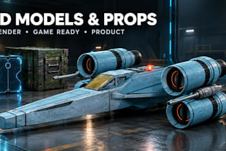 model 3d game assets and environments in blender