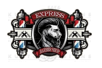 design barber shop salon barber fashion logo