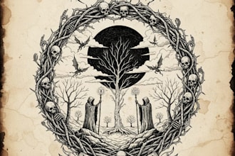 design a hateful black metal logo