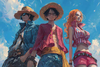 draw one piece character design