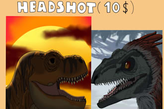 draw dinosaurs, marine reptiles and pterosaurs