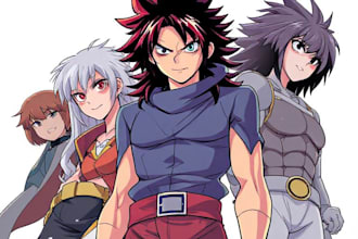 draw your favorite character from comics, anime or game