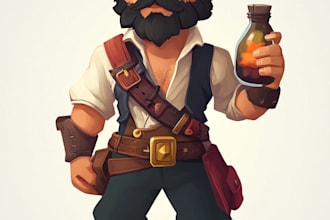 make game character art, 2d game character art