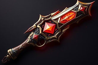 draw your prop or fantasy weapon designs