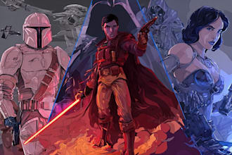 draw a star wars custom illustration or fan art