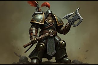 desing a warhammer 40k character for anything