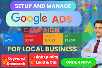setup google ads ppc search campaigns for local business