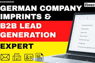 do b2b lead generation, german company imprints contacts finding, business leads