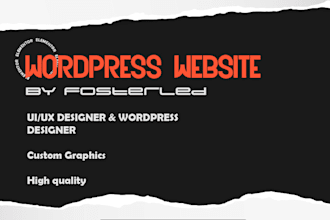 design a modern wordpress landing page with elementor