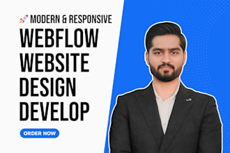 build webflow website design and development as a webflow developer