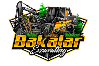 design modern excavator logo