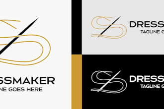 design a vintage tailor logo for fashion or garment business