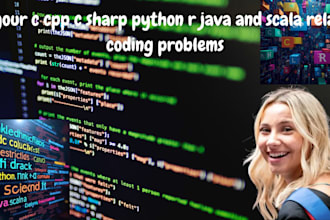 do your c cpp c sharp python r java and scala related coding problems