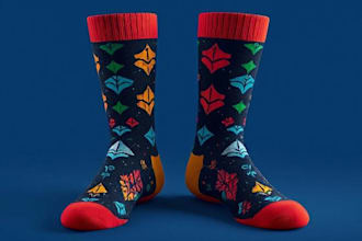 design unique socks design for your brand