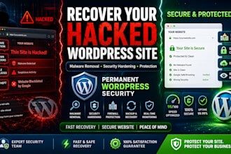 recover your hacked wordpress website and secure it permanently