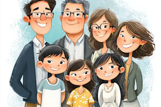 draw your avatar, cartoon, caricature portrait