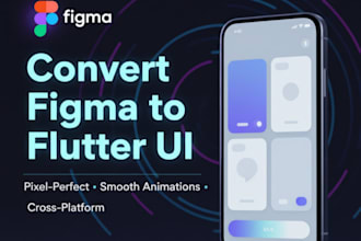 convert figma design to pixel perfect flutter UI with animations