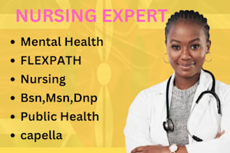 write rn, bsn, msn, and dnp nursing tasks and projects