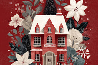 do christmas card, greeting and invitation cards design