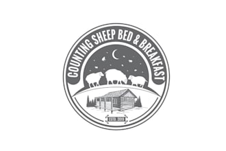 design super counting sheep bed breakfast logo