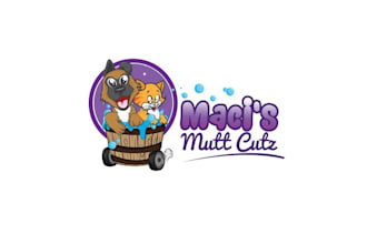 design motivation mobile grooming business logo