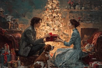 draw christmas kids book illustrations and kids cover illustration