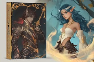 paint a character illustration in a fantasy world