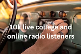 spin your song to 10k live college and online radio listeners