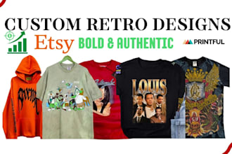 create custom retro vintage tshirt designs that sell