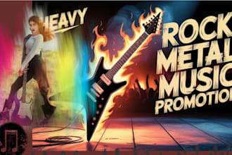 do organic rock and metal music promotion to 900 real metal playlists