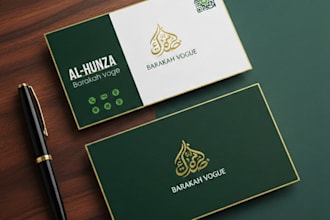 design a luxury plastic business card and stationery branding