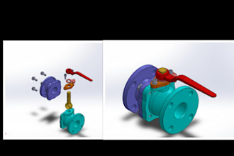 design 3d models and technical drawings in solidworks