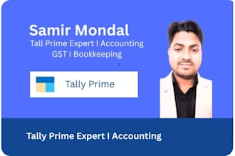 manage accounting, gst and bookkeeping in tally prime professionally