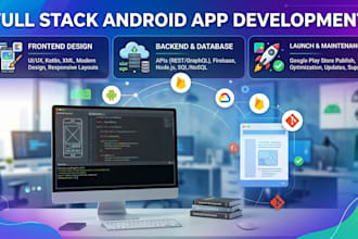 develop a complete full stack flutter app with backend