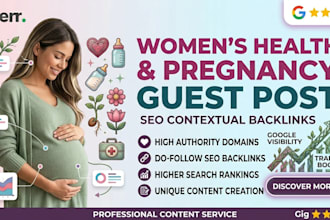 do guest post on women health sites