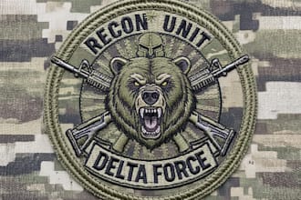 do modern military tactical, retro vintage, badge,  patch logo for your business