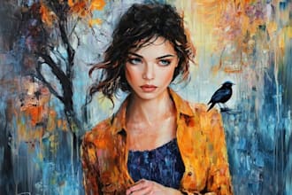 do a vintage oil portrait in royal theme