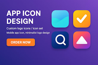 icon design unique app icon logo for brands banner gif social media icon set
