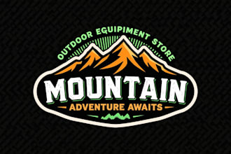 make an amazing mountain adventure  logo  in 12 hours