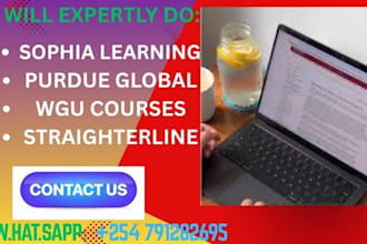 expertly  do purdue global courses, wgu, sophia courses
