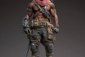 design unique and high quality gaming characters for game