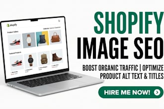 write SEO alt text to shopify etsy amazon product images