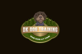 design unique dog training logo