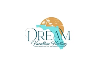 design modern dream vacation hosting logo