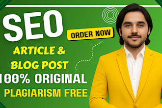 write SEO optimized articles and blog posts that rank