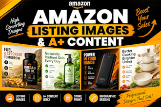 design product listing images and a plus content design